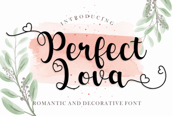 Perfect Lova Font Poster 1