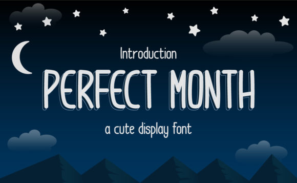 Perfect Month Font Poster 1