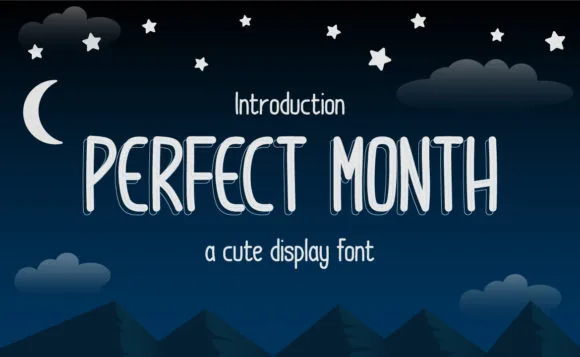 Perfect Month Font Perfect Month Font Poster 1