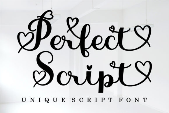 Perfect Script Font Poster 1