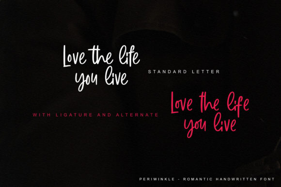 Periwinkle Font Poster 2