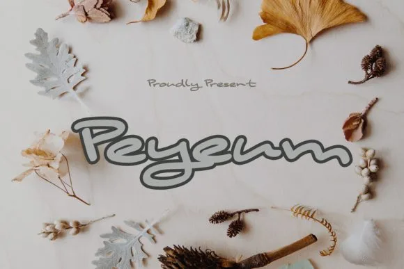 Peyeum Font Peyeum Font Poster 1