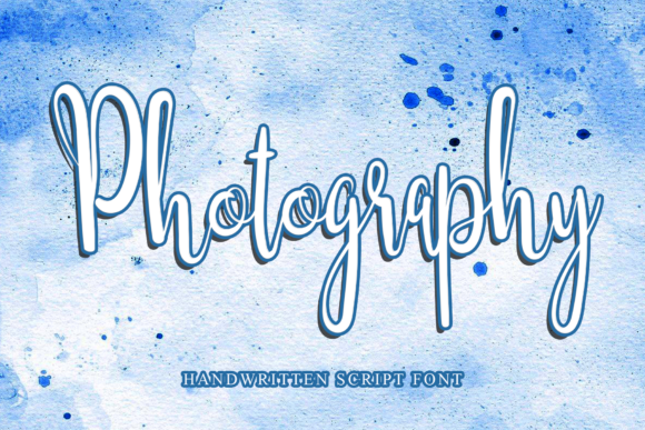 Photography Font Photography Font Poster 1