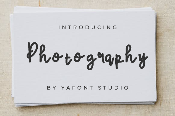 Photography Font Poster 1