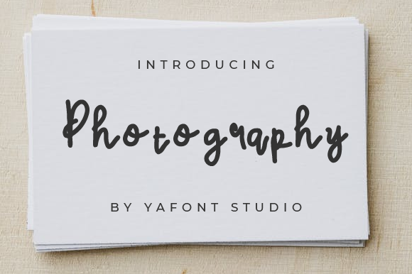 Photography Font