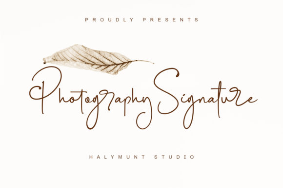 Photography Signature Font Poster 1