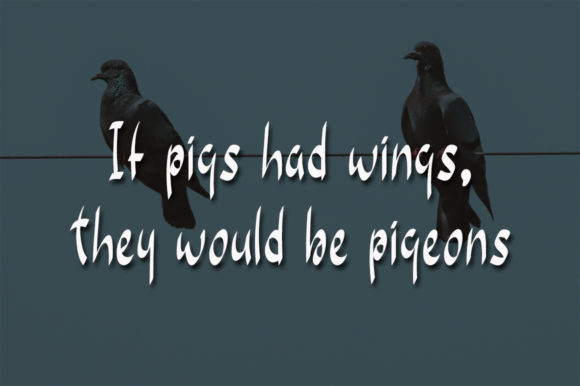 Pigeon Lovely Font Poster 4