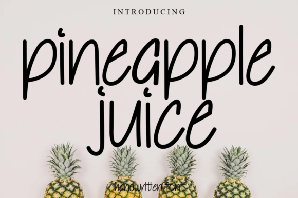 Pineapple Juice Font Poster 1