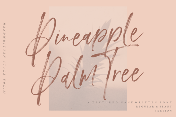 Pineapple Palm Tree Font