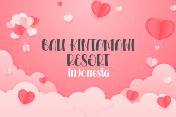 Pink Heart Font Poster 2