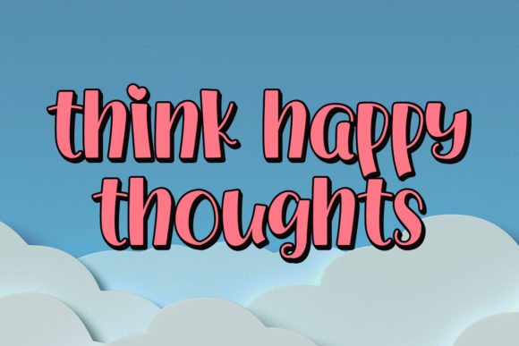 Pink Heart Font Poster 3