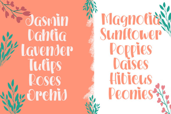 Pink Heart Font Poster 4