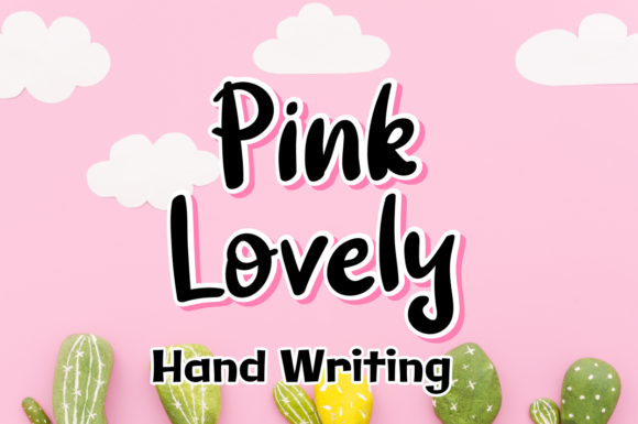 Pink Lovely Font Poster 1