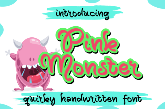 Pink Monster Font Poster 1