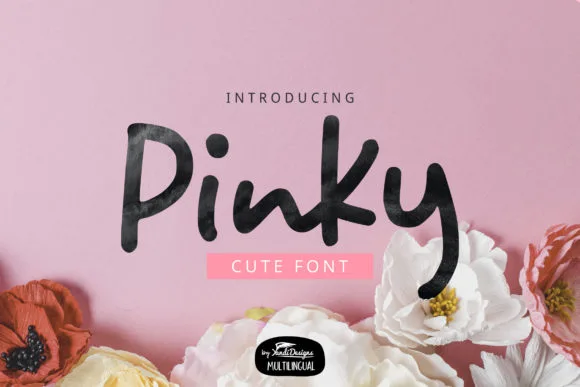 Pinky Font Pinky Font Poster 1