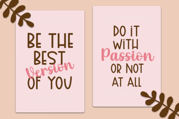 Pinky Latte Font Poster 3