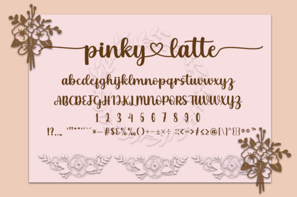 Pinky Latte Font Poster 6