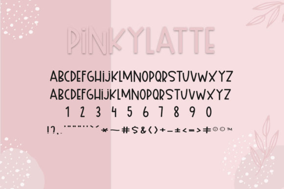 Pinky Latte Font Poster 8