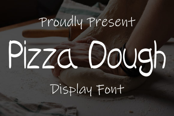 Pizza Dough Font Poster 1