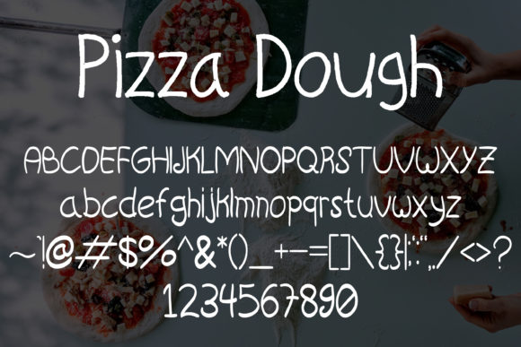 Pizza Dough Font Poster 5