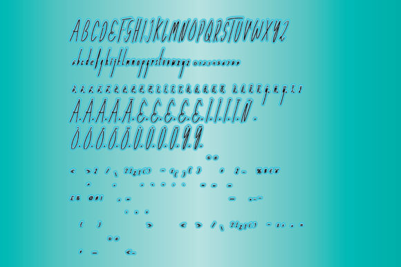 Place of Business Font Poster 4