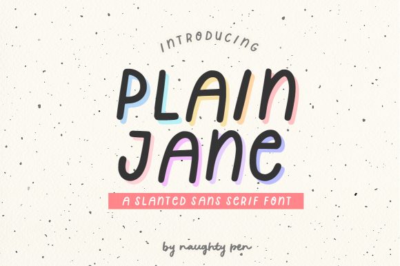 Plain Jane Font Poster 1