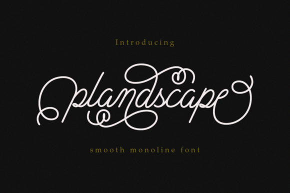 Plandscape Font Poster 1