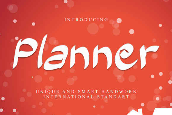 Planner Font Poster 1