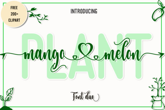 Plant Mangomelon Font Poster 1