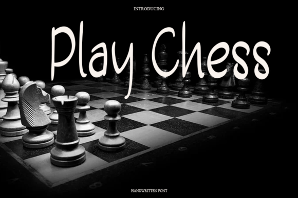 Play Chess Font Poster 1