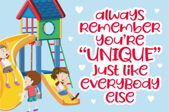 Playful Children Font Poster 2