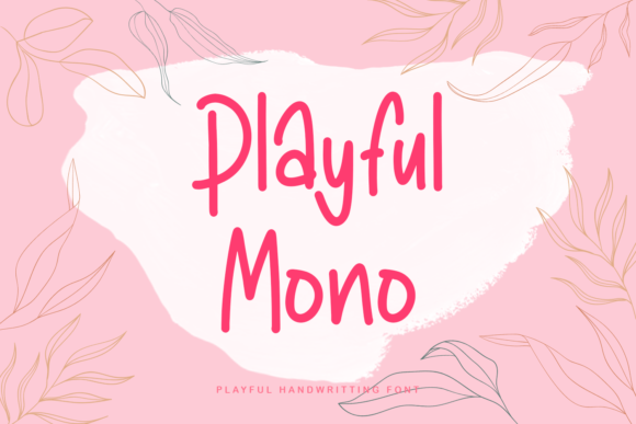 Playful Mono Font Poster 1