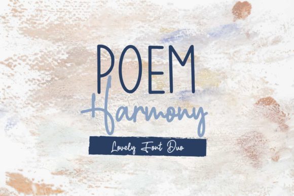 Poem Harmony Font Poster 1