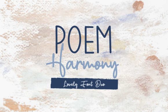 Poem Harmony Font Poster 1