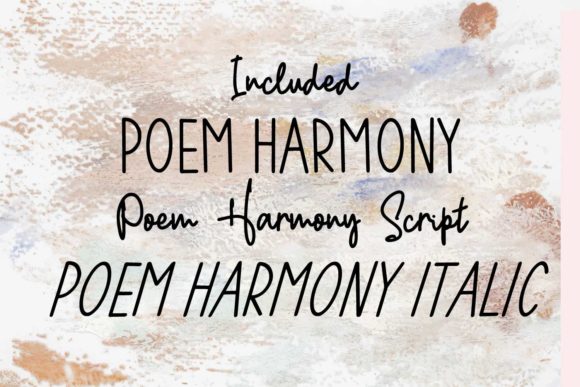 Poem Harmony Font Poster 9