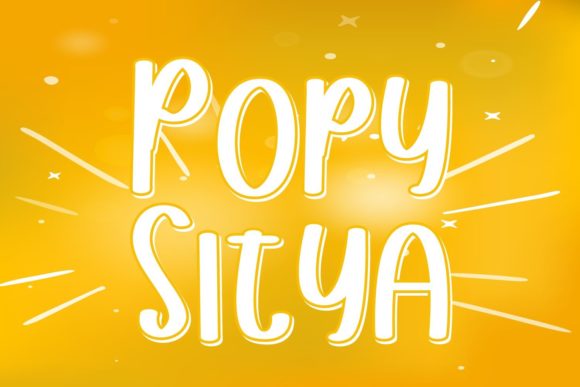 Popy Sitya Font Poster 1