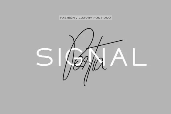 Portia & Signal Duo Font Portia & Signal Duo Font Poster 1