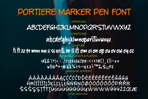 Portiere Font Poster 4