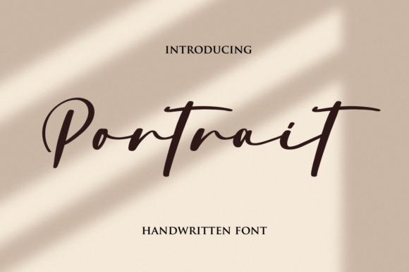 Portrait Font Poster 1