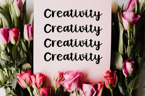 Positive Thingking Font Poster 4