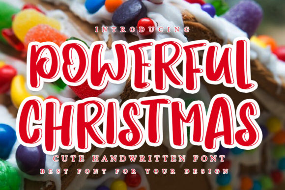 Powerful Christmas Font Poster 1
