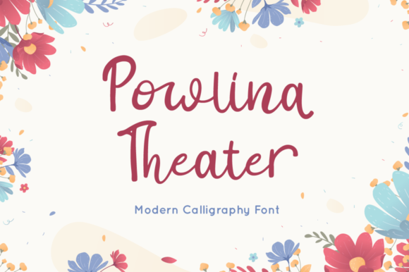 Powlina Theater Font Poster 1