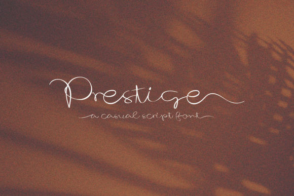 Prestige Font Poster 1