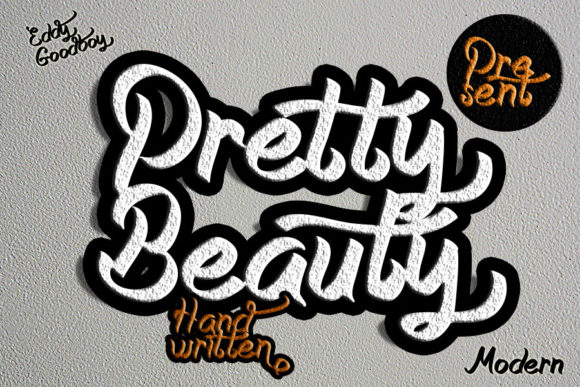 Pretty Beauty Font Poster 1