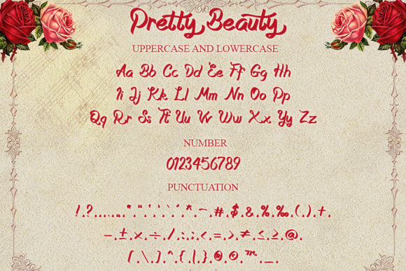 Pretty Beauty Font Poster 4