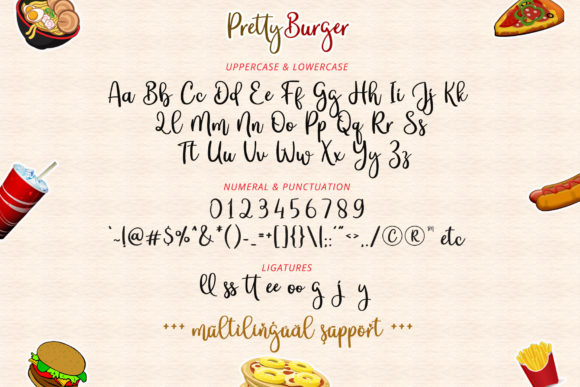 Pretty Burger Font Poster 9