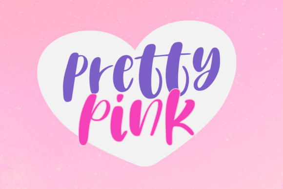 Pretty Pink Font Poster 1