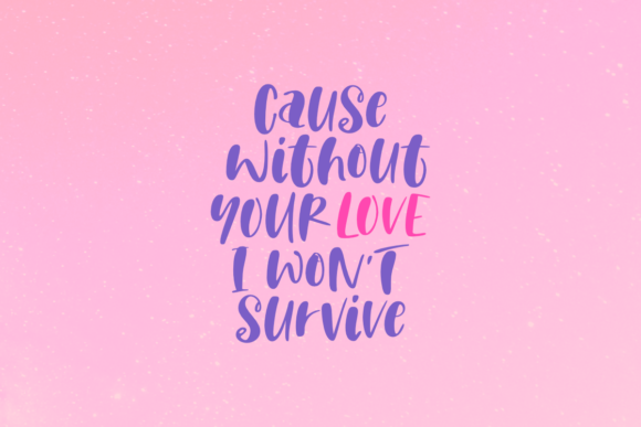Pretty Pink Font Poster 4