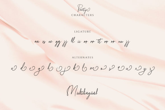 Prettya Font Poster 8