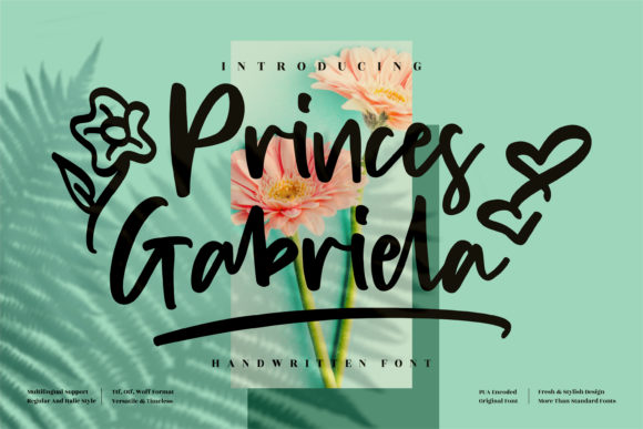 Princes Gabriela Font Poster 1